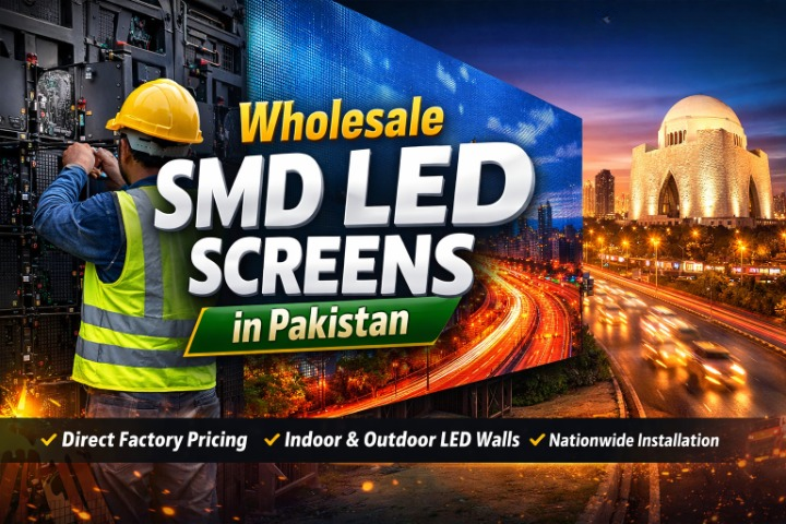 LED screen installation in Karachi