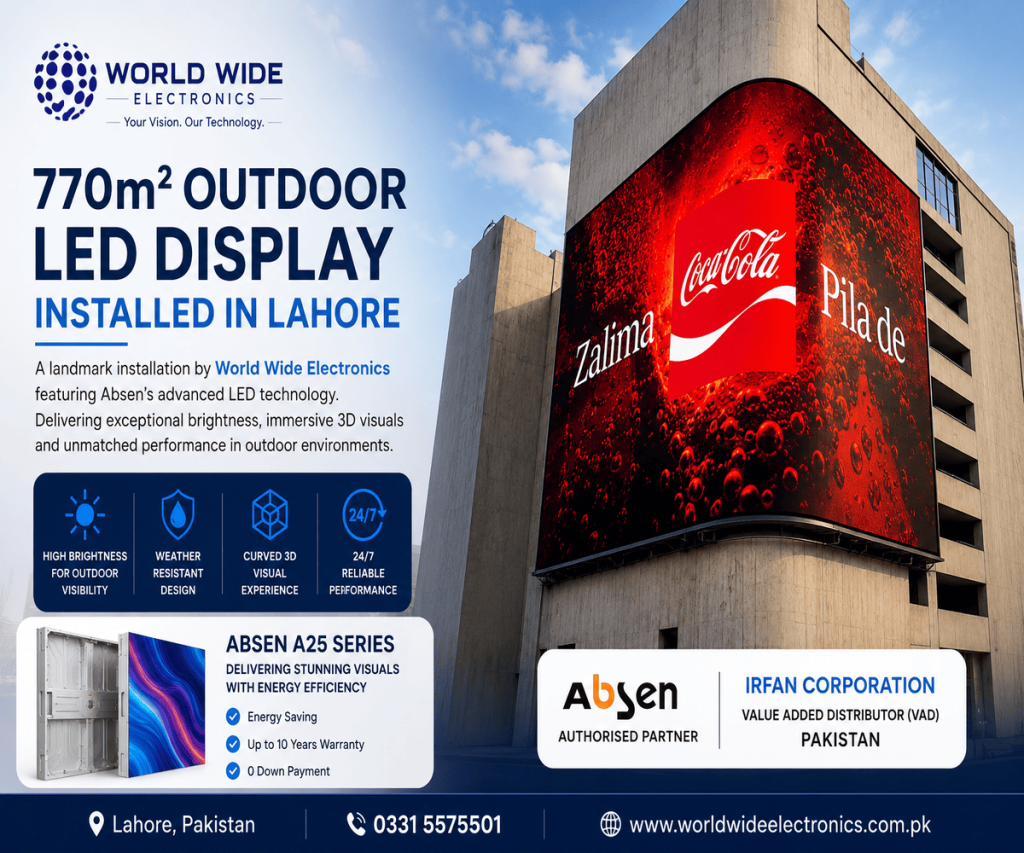 Outdoor LED Display Installation in Lahore