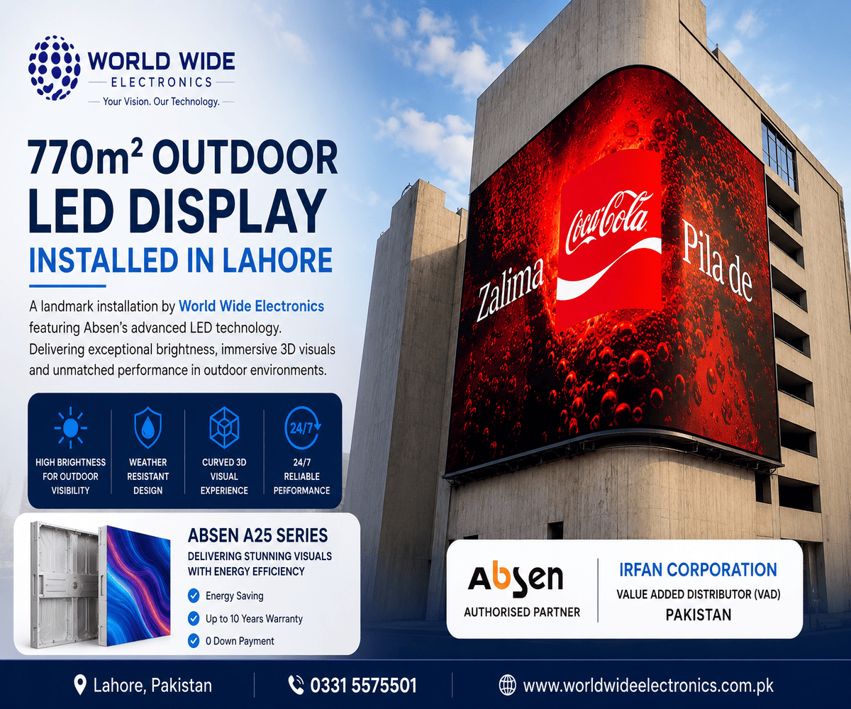 Outdoor LED Display Installation in Lahore