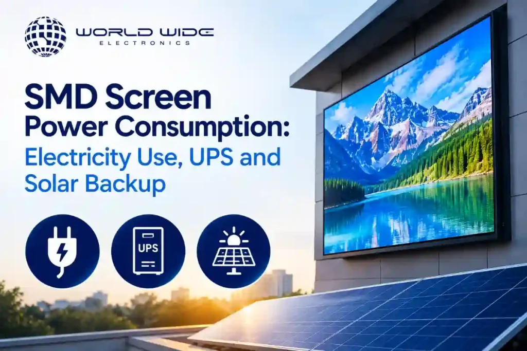 SMD Screen Power and Solar Backup
