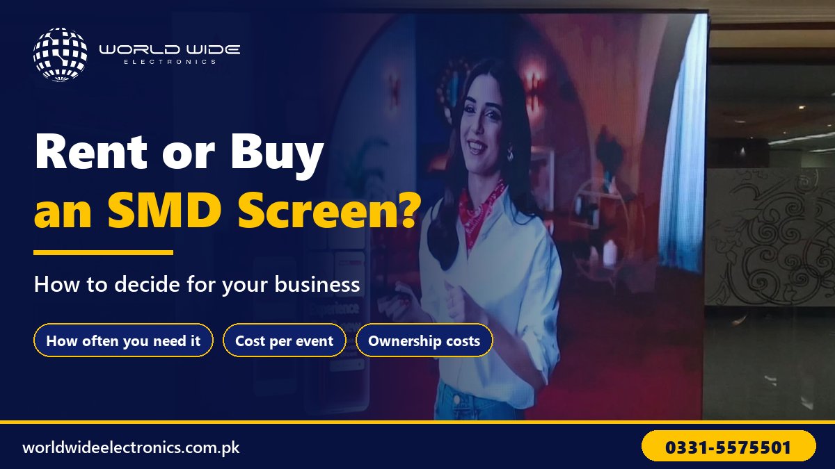 Rent or buy an SMD screen: how to decide for your business, World Wide Electronics